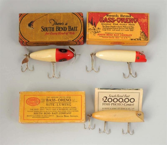 LOT OF 3: BOXED BAITS FROM THE SOUTH BEND BAIT CO.