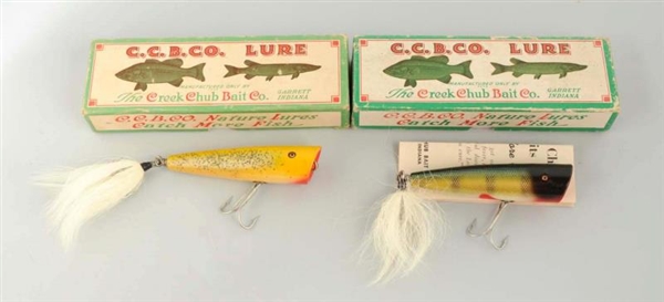 LOT OF 2:  CREEK CHUB SNOOK PLUNKERS IN BOXES.    