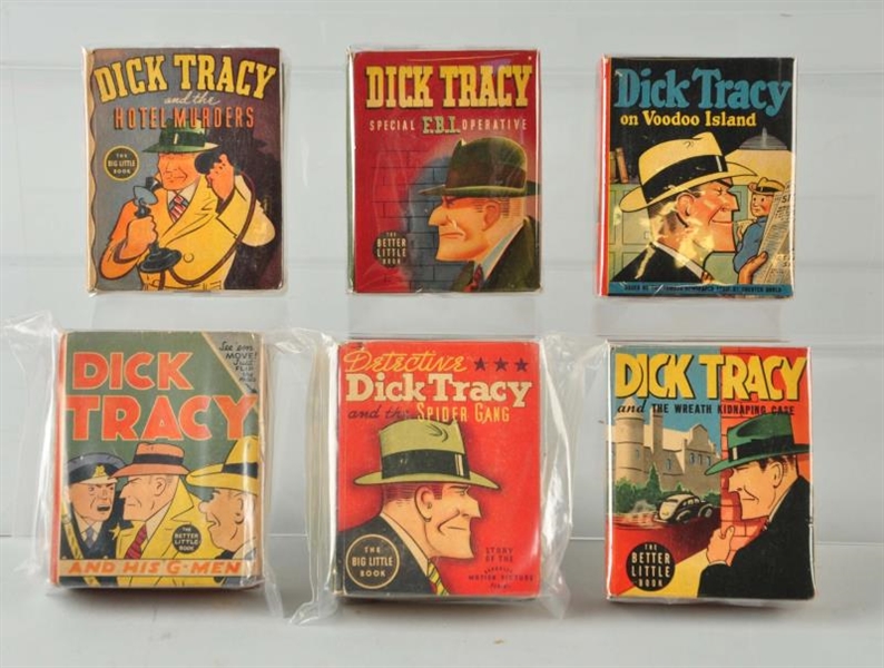 LOT OF 6: DICK TRACY BIG LITTLE BOOKS.            