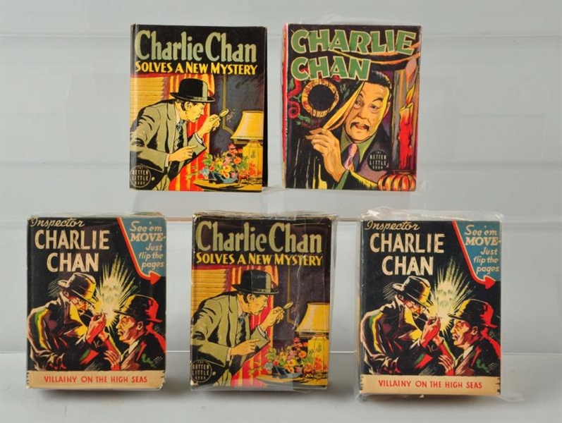 LOT OF 5: CHARLIE CHAN BIG LITTLE BOOKS.          