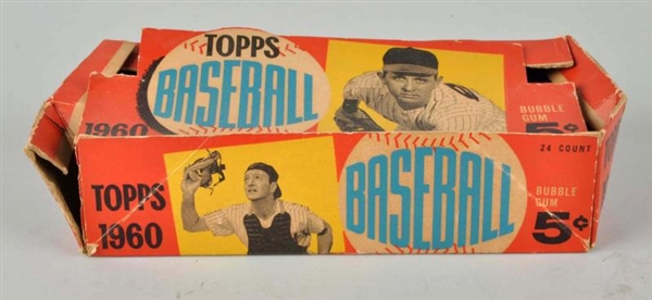 EMPTY BOX FOR TOPPS 1960 BASEBALL CARDS.          