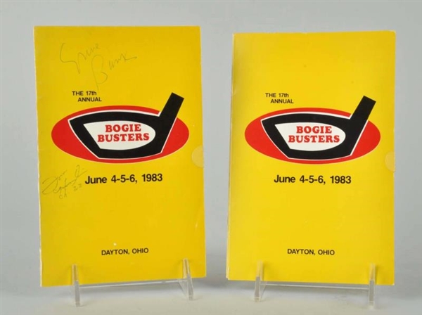 LOT OF 2: 1980S AUTOGRAPHED GOLF PROGRAMS.        
