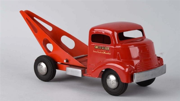 1950S RED SMITH MILLER WRECKING TRUCK.            