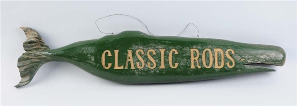 "CLASSIC RODS" WOODEN SIGN                        