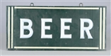BEER HANGING LIGHTED ADVERTISING SIGN             