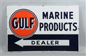 GULF MARINE PRODUCTS SSP ROLLED EDGE SIGN.        