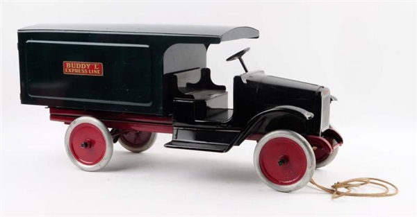 BUDDY L PRESSED STEEL EXPRESS LINE DELIVERY TRUCK.