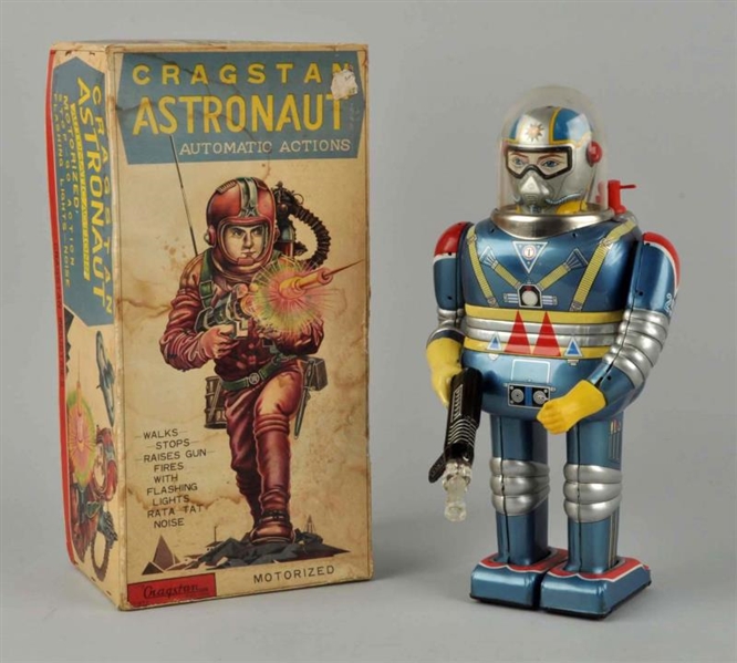 JAPANESE BATTERY OPERATED CRAGSTAN ASTRONAUT.     
