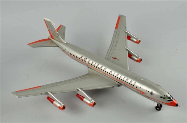JAPANESE BATTERY OPERATED TIN LITHO BOEING 707 JET