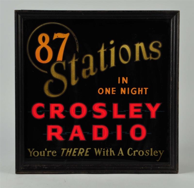 CROSLEY RADIO ELECTRIC ADVERTISING SIGN.          