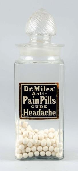 DR. MILES ANTI-PAIN PILLS DRUG STORE JAR.        