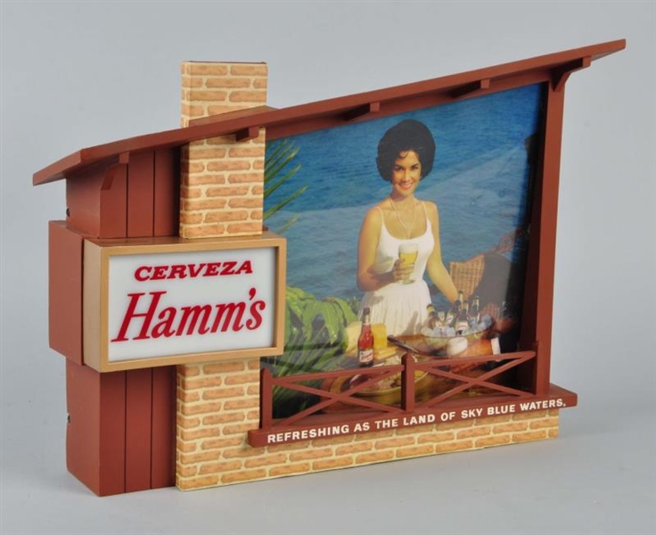 HAMMS BEER ELECTRIC SIGN - SPANISH VERSION.      