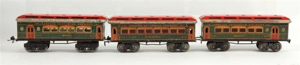 LOT OF 3: IVE PASSENGER CARS NO.S 129, 130, 130. 