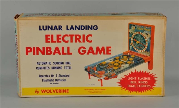 WOLVERINE LUNAR LANDING ELECTRIC PINBALL GAME.    
