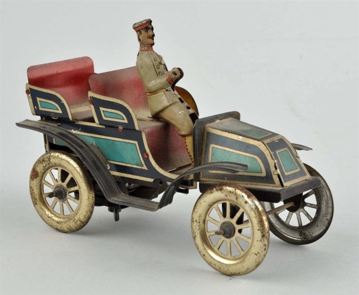 GERMAN TIN LITHO WIND-UP AUTOMOBILE TOY.          