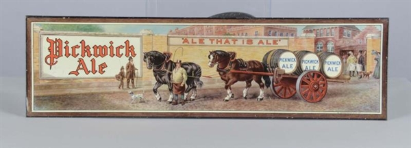 PICKWICK ALE TIN BEER ADVERTISING SIGN            