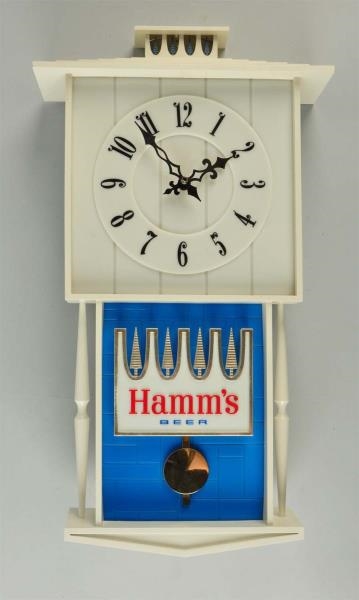 HAMMS BEER ADVERTISING CLOCK.                    