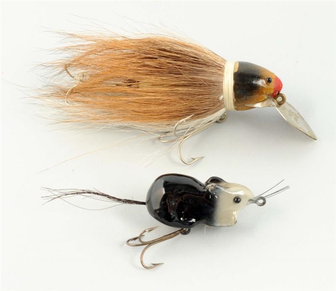 LOT OF 2: PAIR OF GREAT MOUSE BAITS.              