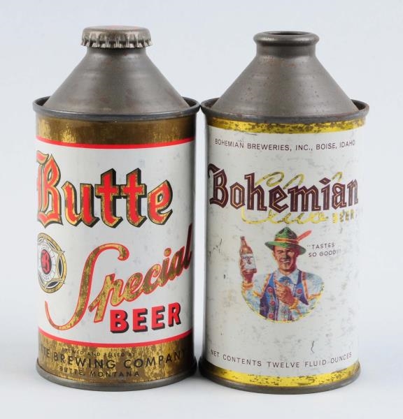 LOT OF 2: BUTTE SPECIAL & BOHEMIAN CLUB CONE TOPS.