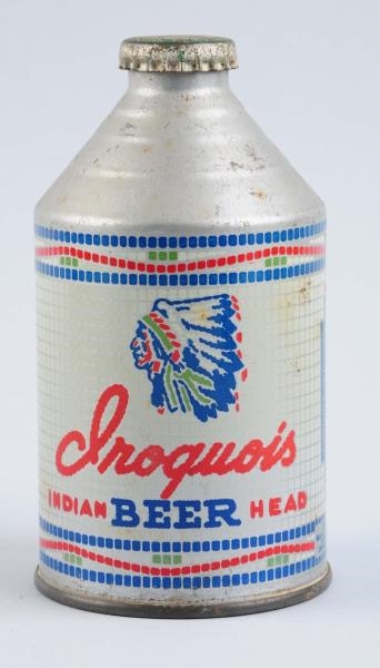 IROQUOIS INDIAN HEAD BEER CROWNTAINER.            