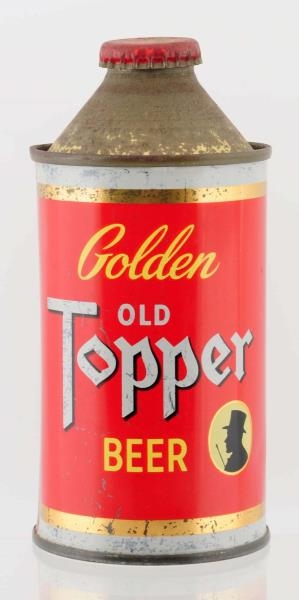 GOLDEN OLD TOPPER CONE TOP BEER CAN.              