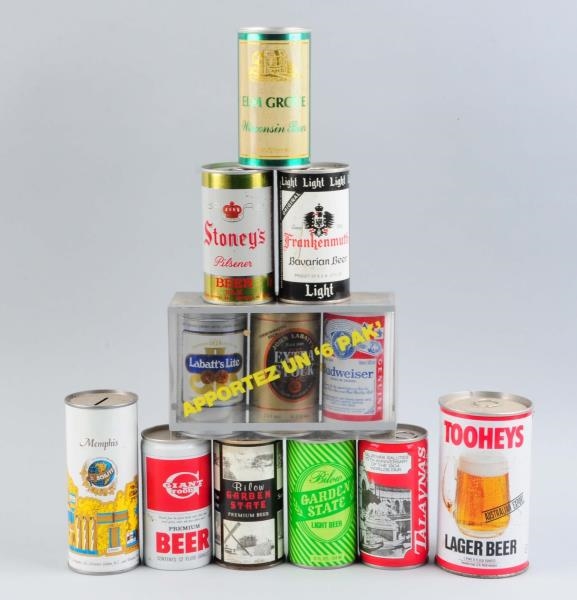 LOT OF 100+:1960-1980S PULL TAB BEER CANS.        