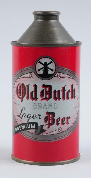OLD DUTCH LAGER BEER CONE TOP CAN.                