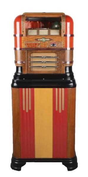 5¢ WURLITZER MODEL 61 TABLETOP JUKEBOX WITH STAND 