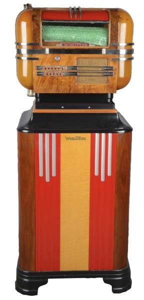 5¢ WURLITZER MODEL 41 TABLETOP JUKEBOX WITH STAND 