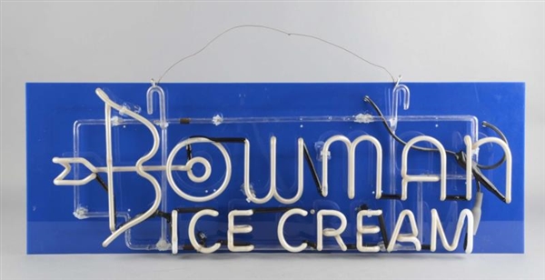 BOWMANS ICE CREAM NEON ADVERTISING SIGN          