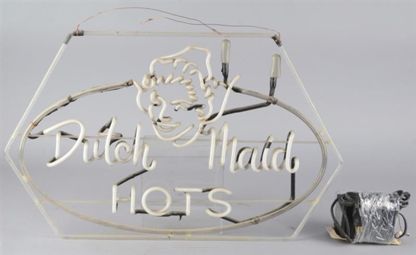 DUTCH MAID HOTS NEON ADVERTISING SIGN             