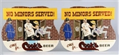 LOT OF 2: COOKS BEER SIGNS                       