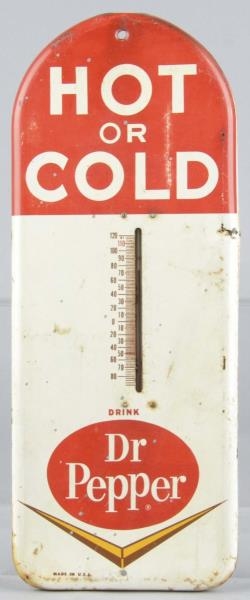 DR. PEPPER TIN THERMOMETER SIGN                   