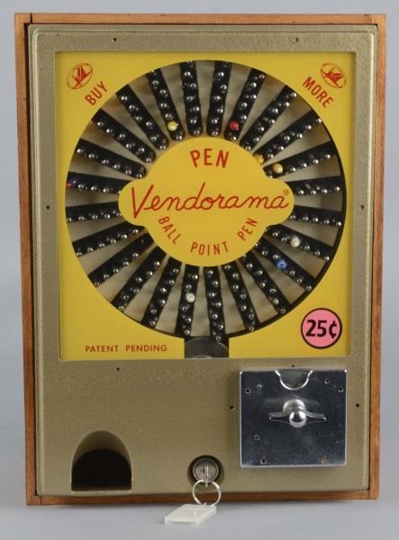 25¢ VICTOR PEN VENDORAMA VENDING MACHINE          