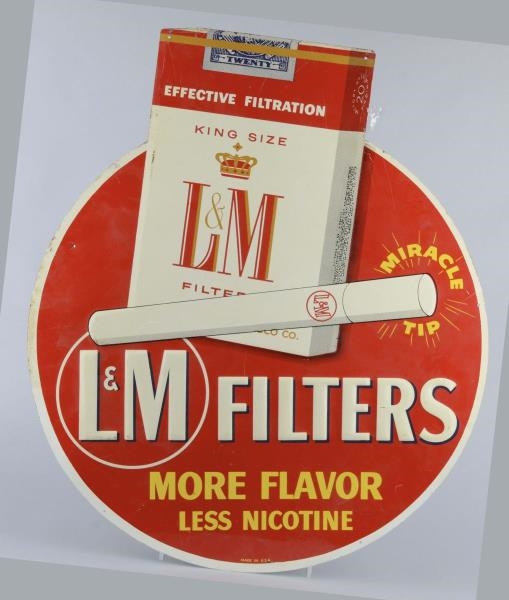L&M FILTERS DIE-CUT CIGARETTES SIGN               