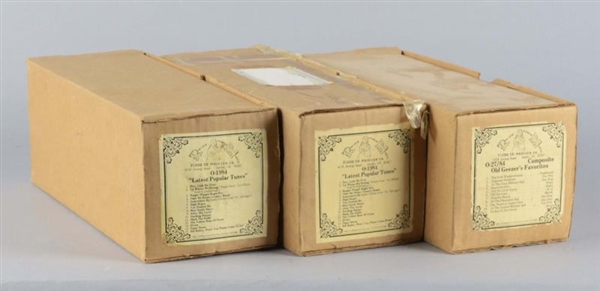 LOT OF 3: PLAYER PIANO ROLLS                      
