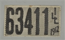 1912 ILLINOIS RADIATOR LICENSE PLATE.             
