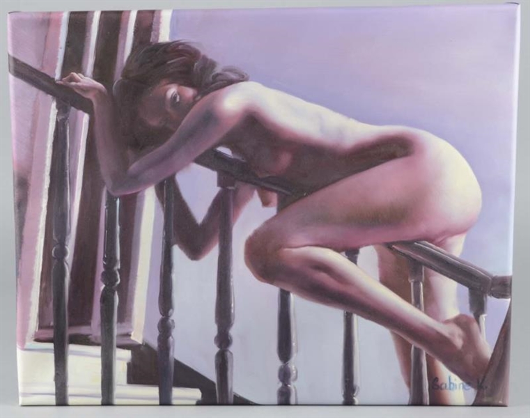 NUDE PIN UP PAINTING BY SABINE K.                 