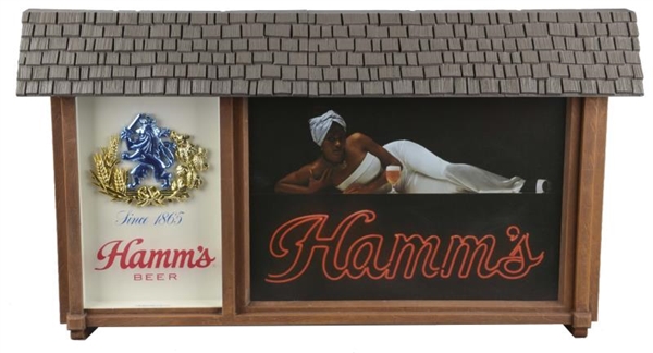 HAMMS BEER LIGHTED ADVERTISING SIGN              