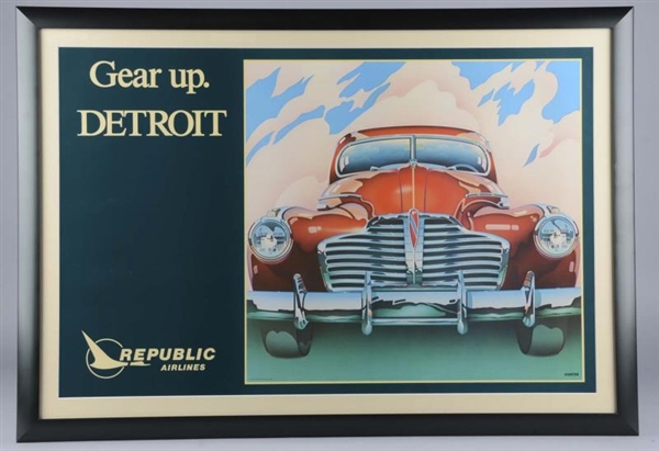 REPUBLIC AIRLINES ADVERTISEMENT IN FRAME          
