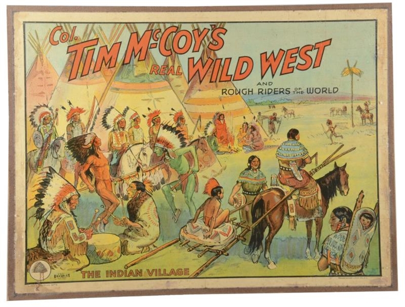 COL. TIM MCCOYS WILD WEST SHOW COLOR POSTER      