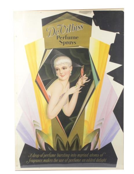 DEVILBISS PERFUME PETTY PIN UP ADVERTISING POSTER 