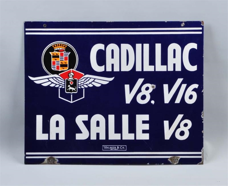 CADILLAC V8, V16 LA SALLE V8 WITH LOGOS SIGN.     