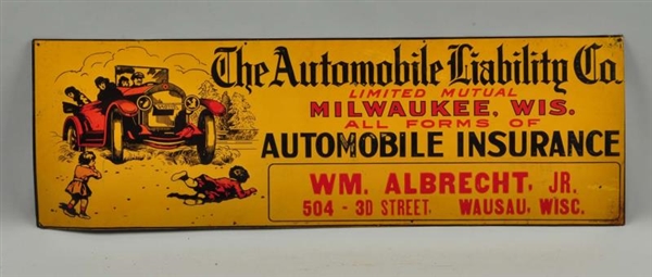 THE AUTOMOBILE LIABILITY CO. OF MILWAUKEE SIGN.   