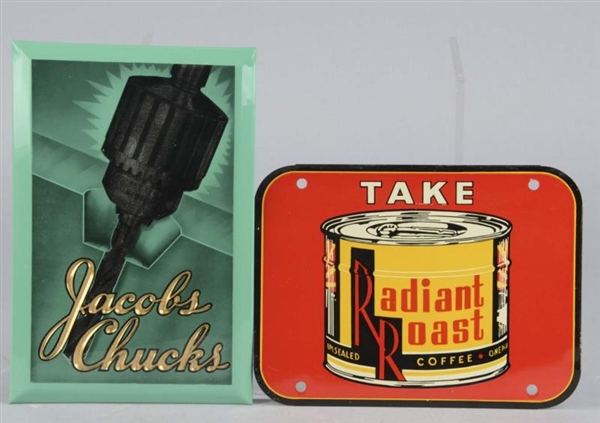 LOT OF 2: GENERAL STORE ADVERTISING SIGNS         