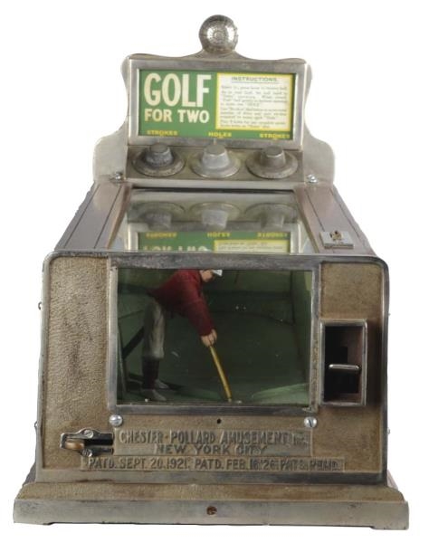 1¢ CHESTER POLLARD GOLF FOR TWO COIN OP GAME      