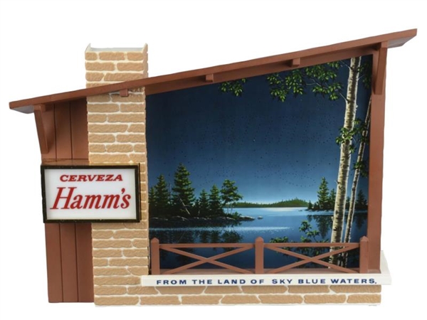 HAMMS BEER STARRY NIGHT LIGHTED MOTION SIGN      