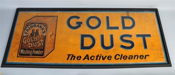 GOLD DUST TWINS CARDBOARD SIGN.                   