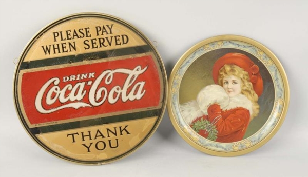 LOT OF 2: ADVERTISING ITEMS INCLUDING COKE.       