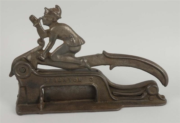 CAST IRON TOBACCO CUTTER WITH IMP.                